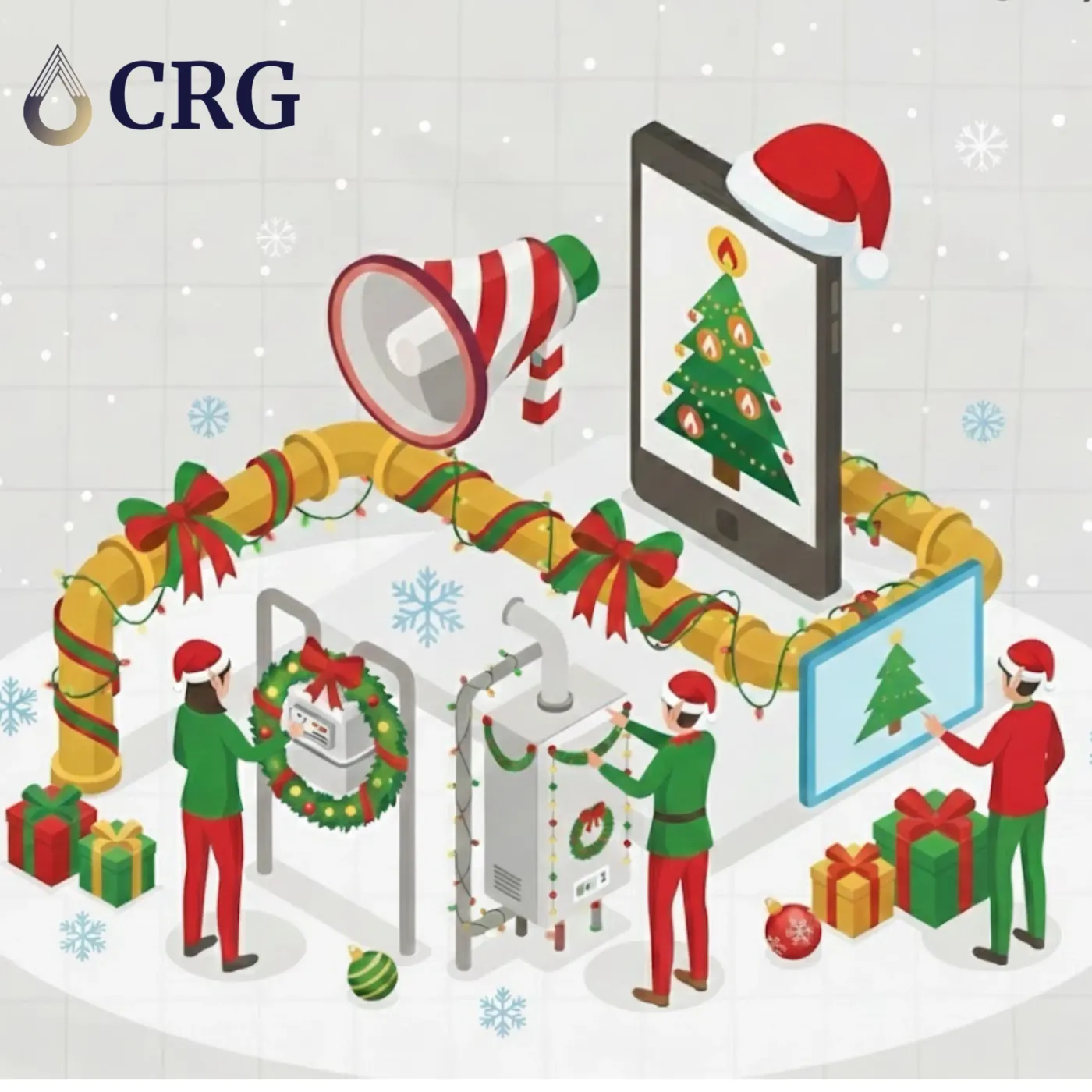 Seguridad de gas en el hogar en Navidad